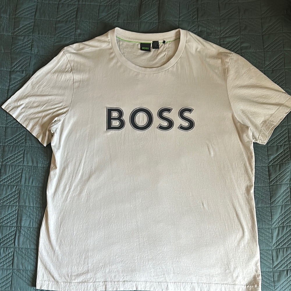 Boss White Short Sleeve Tee